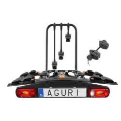 Bagażnik rowerowy na hak holowniczy Aguri Active Bike czarny 4 rowery 13 PIN ⬅️ sklep DOAN