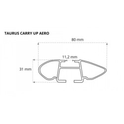 Taurus CarryUp Aero 135cm belki aluminiowe ⬅️ sklep DOAN