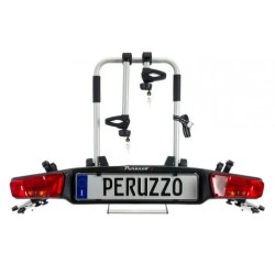 Bagażnik rowerowy na hak holowniczy Peruzzo Zephyr srebrny 2 rowery 13 PIN ⬅️ sklep DOAN