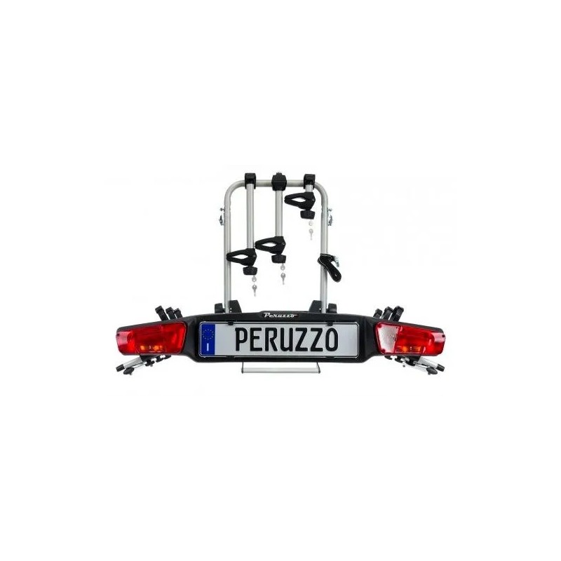 Bagażnik rowerowy na hak holowniczy Peruzzo Zephyr srebrny 3 rowery 13 PIN ⬅️ sklep DOAN