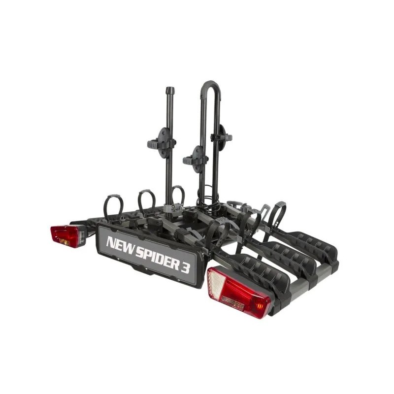 Bagażnik rowerowy na hak holowniczy Inter Pack New Spider czarny 3 rowery 13 PIN ⬅️ sklep DOAN