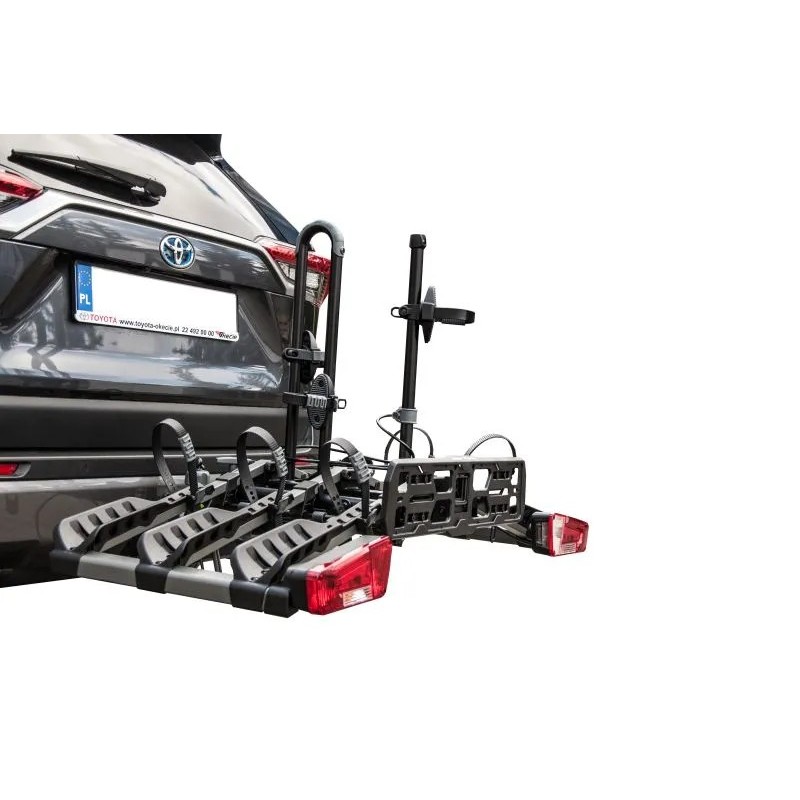 Bagażnik rowerowy na hak holowniczy Inter Pack New Spider czarny 3 rowery 13 PIN ⬅️ sklep DOAN