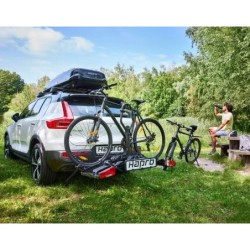 Bagażnik rowerowy na hak holowniczy Hapro Atlas Xfold II czarny 2 rowery 13 PIN ⬅️ sklep DOAN