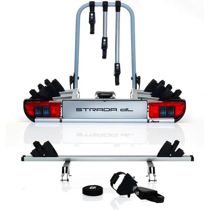 Bagażnik rowerowy na hak holowniczy Atera Strada DL srebrny 4 rowery 13 PIN ⬅️ sklep DOAN