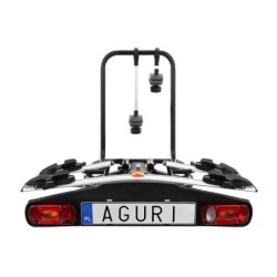 Bagażnik rowerowy na hak holowniczy Aguri Active Bike srebrny 2 rowery 13 PIN ⬅️ sklep DOAN
