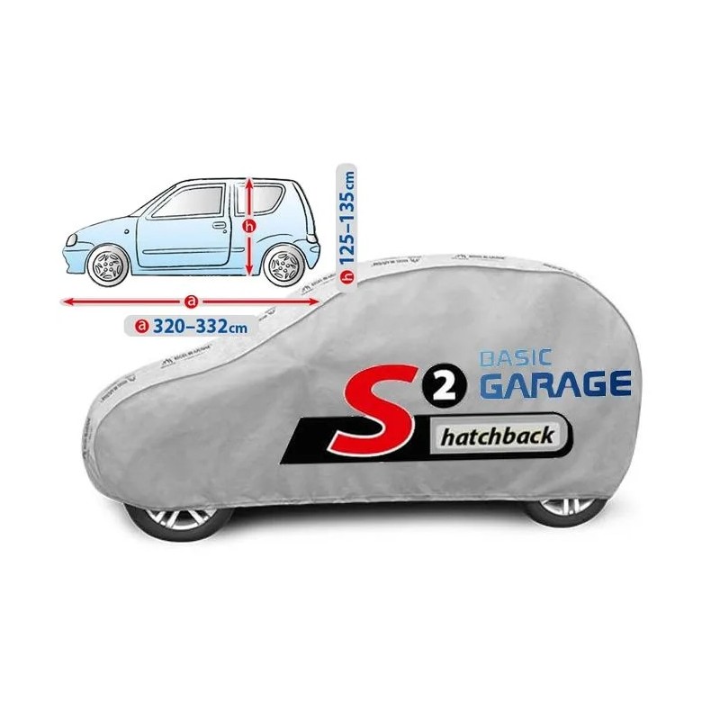 Plandeka na samochód BASIC GARAGE rozmiar S2 Hatchback ⬅️ sklep DOAN