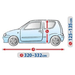 Plandeka na samochód BASIC GARAGE rozmiar S2 Hatchback ⬅️ sklep DOAN