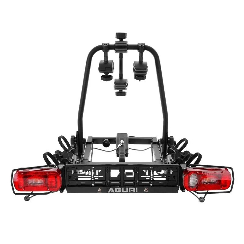Bagażnik rowerowy na hak holowniczy Aguri Cruiser czarny 2 rowery 13 PIN ⬅️ sklep DOAN