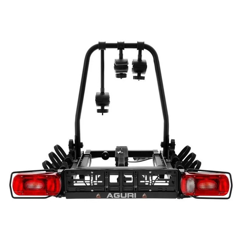 Bagażnik rowerowy na hak holowniczy Aguri Cruiser czarny 3 rowery 13 PIN ⬅️ sklep DOAN