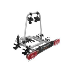 Bagażnik rowerowy na hak holowniczy Aguri Cruiser Ultimate srebrny 2 rowery 13 PIN ⬅️ sklep DOAN