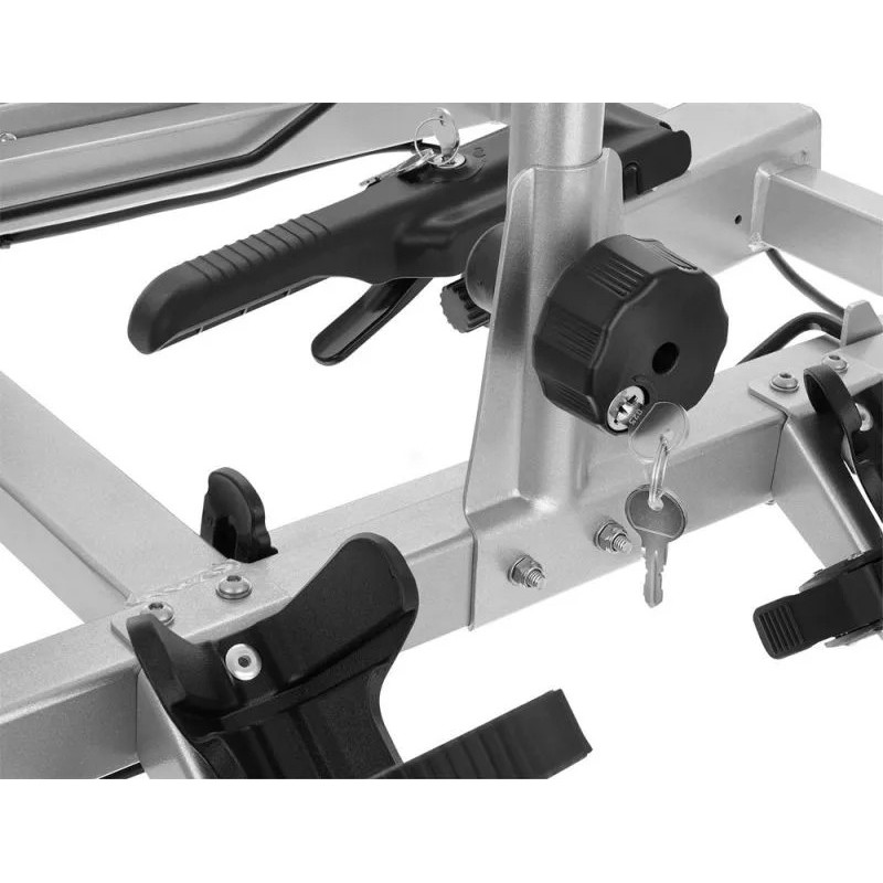 Bagażnik rowerowy na hak holowniczy Aguri Cruiser Ultimate srebrny 2 rowery 13 PIN ⬅️ sklep DOAN