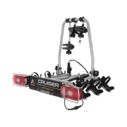 Bagażnik rowerowy na hak holowniczy Aguri Cruiser Ultimate srebrny 3 rowery 13 PIN ⬅️ sklep DOAN