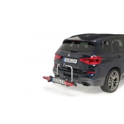 Bagażnik rowerowy na hak holowniczy Uebler F14 srebrny 1 rower 13 PIN ⬅️ sklep DOAN