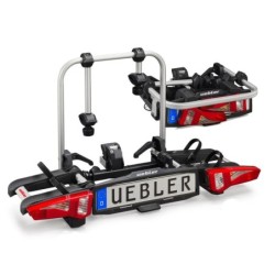 Bagażnik rowerowy na hak holowniczy Uebler i21S srebrny 2 rowery 13 PIN ⬅️ sklep DOAN