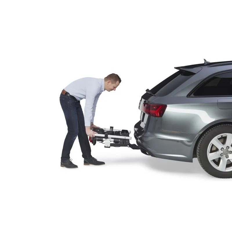 Bagażnik rowerowy na hak holowniczy Uebler i21S srebrny 2 rowery 13 PIN ⬅️ sklep DOAN