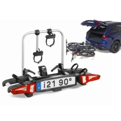 Bagażnik rowerowy na hak holowniczy Uebler i21 90° srebrny 2 rowery 13 PIN odchylanie kąt 90° ⬅️ sklep DOAN