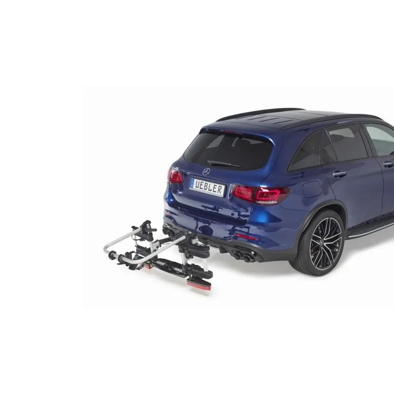 Bagażnik rowerowy na hak holowniczy Uebler i21 90° srebrny 2 rowery 13 PIN odchylanie kąt 90° ⬅️ sklep DOAN