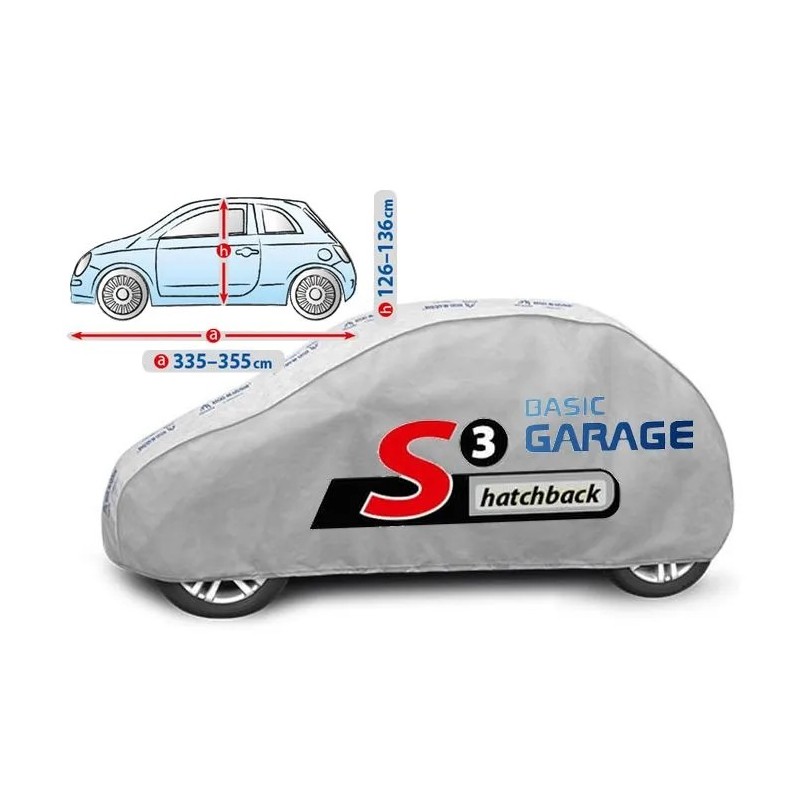 Plandeka na samochód BASIC GARAGE rozmiar S3 Hatchback ⬅️ sklep DOAN