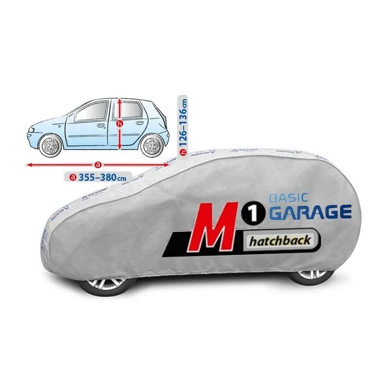 Plandeka na samochód BASIC GARAGE rozmiar M1 Hatchback ⬅️ sklep DOAN