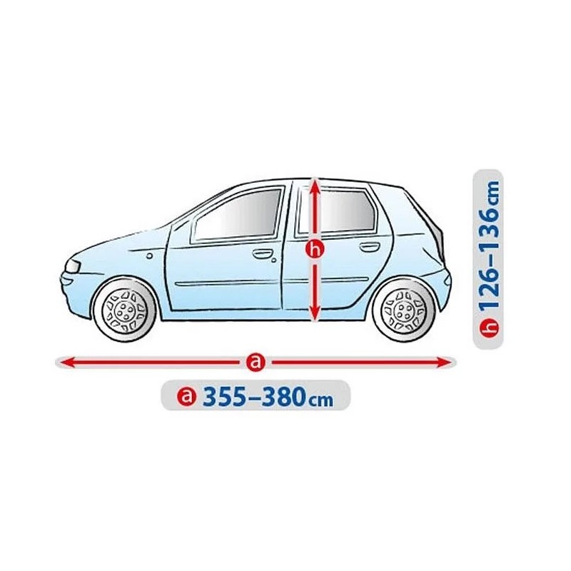 Plandeka na samochód BASIC GARAGE rozmiar M1 Hatchback ⬅️ sklep DOAN
