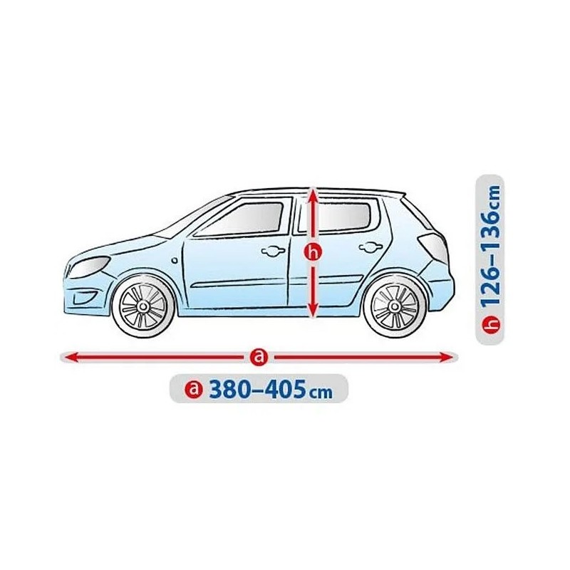 Plandeka na samochód BASIC GARAGE rozmiar M2 Hatchback ⬅️ sklep DOAN