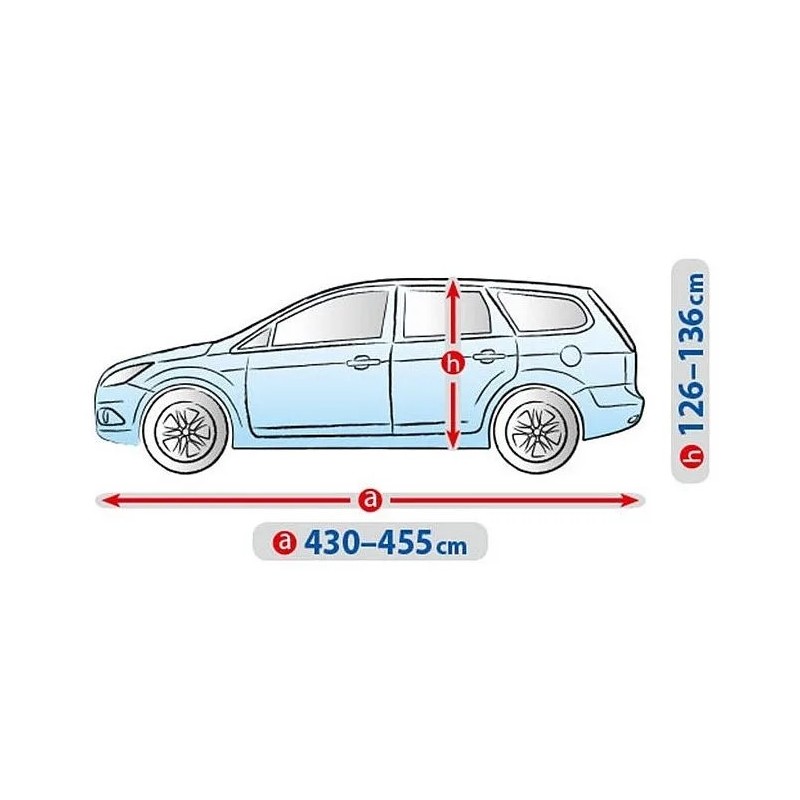 Plandeka na samochód BASIC GARAGE rozmiar L2 Hatchback/Kombi ⬅️ sklep DOAN