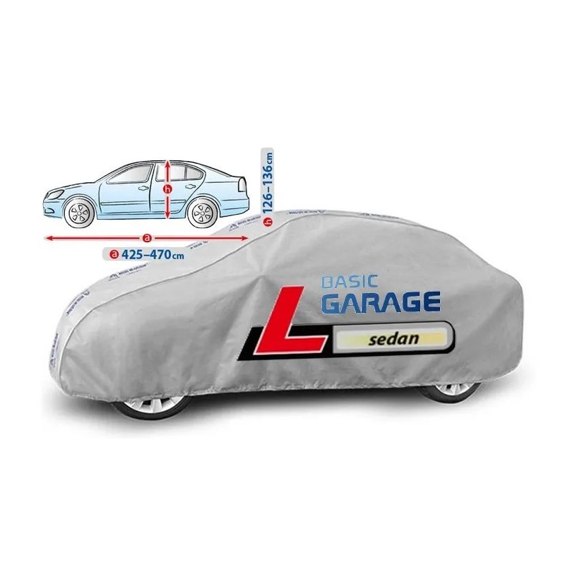 Plandeka na samochód BASIC GARAGE rozmiar L Sedan ⬅️ sklep DOAN