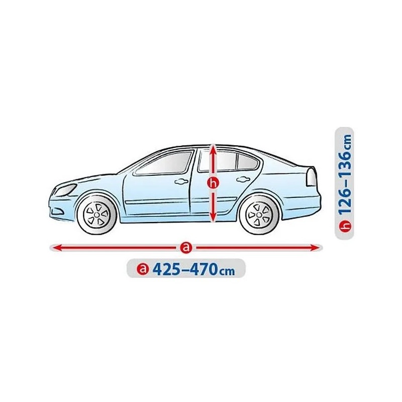 Plandeka na samochód BASIC GARAGE rozmiar L Sedan ⬅️ sklep DOAN