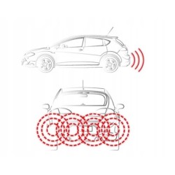 Czujniki Parkowania CarForce AF-071 22mm czarne ⬅️ sklep DOAN