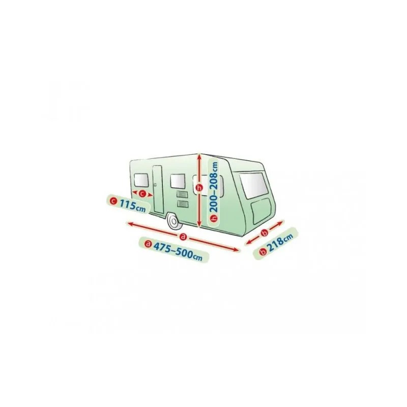 Pokrowiec na przyczepę kempingową dł. 475-500 cm PERFECT GARAGE 500ER ⬅️ sklep DOAN