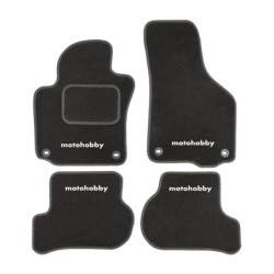 Dywaniki samochodowe welurowe z wykładziny motolux z napisami komplet ⬅️ sklep DOAN