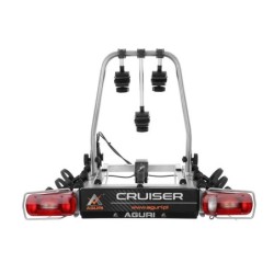 Bagażnik rowerowy na hak holowniczy Aguri Cruiser srebrny 3 rowery 13 PIN ⬅️ sklep DOAN