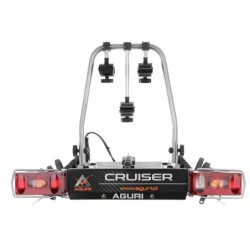 Bagażnik rowerowy na hak holowniczy Aguri Cruiser srebrny 3 rowery 13 PIN ⬅️ sklep DOAN