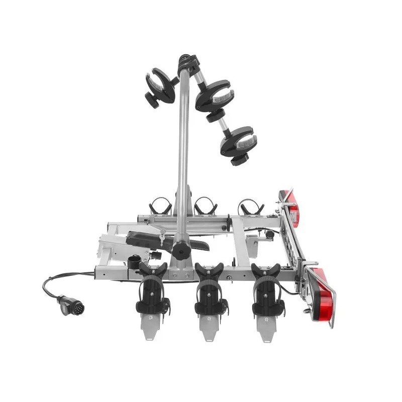 Bagażnik rowerowy na hak holowniczy Aguri Cruiser srebrny 3 rowery 13 PIN ⬅️ sklep DOAN