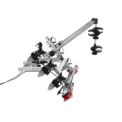 Bagażnik rowerowy na hak holowniczy Aguri Cruiser srebrny 3 rowery 13 PIN ⬅️ sklep DOAN