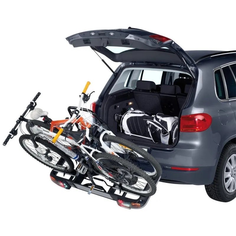 Zestaw bagażnik rowerowy na hak MFT Back Power 4 rowery + baza na hak Back Carrier ( oświetlenie LED ) ⬅️ sklep DOAN