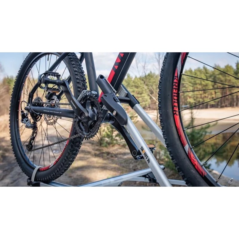 Uchwyt rowerowy na dach Taurus BikeUp srebrny ⬅️ sklep DOAN