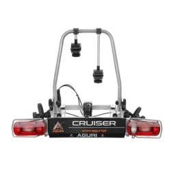 Bagażnik rowerowy na hak holowniczy Aguri Cruiser srebrny 2 rowery 13 PIN ⬅️ sklep DOAN