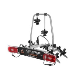 Bagażnik rowerowy na hak holowniczy Aguri Cruiser srebrny 2 rowery 13 PIN ⬅️ sklep DOAN