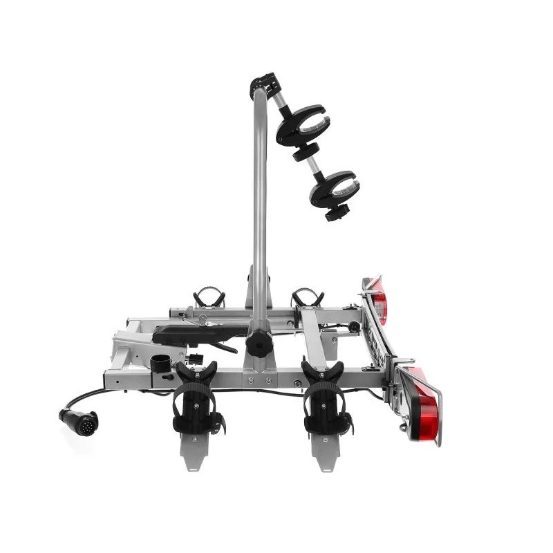 Bagażnik rowerowy na hak holowniczy Aguri Cruiser srebrny 2 rowery 13 PIN ⬅️ sklep DOAN