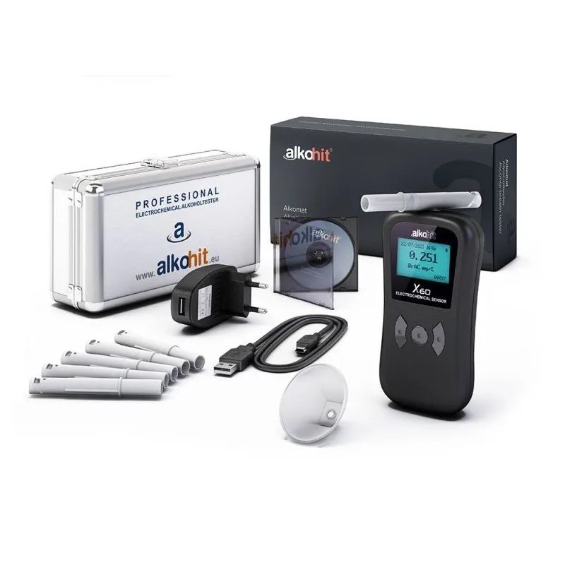 Alkomat elektrochemiczny ALKOHIT X60 z walizką ⬅️ sklep DOAN