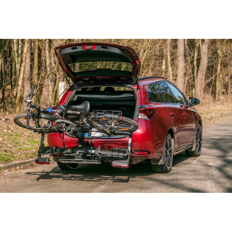 Bagażnik rowerowy na hak holowniczy Inter Pack New Spider czarny 2 rowery 13 PIN ⬅️ sklep DOAN