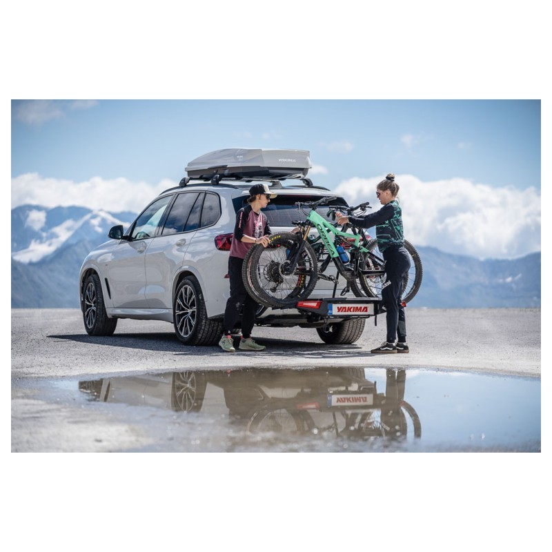 Bagażnik rowerowy na hak holowniczy Yakima FoldClick Evo czarny 2 rowery 13 PIN oświetlenie LED ⬅️ sklep DOAN