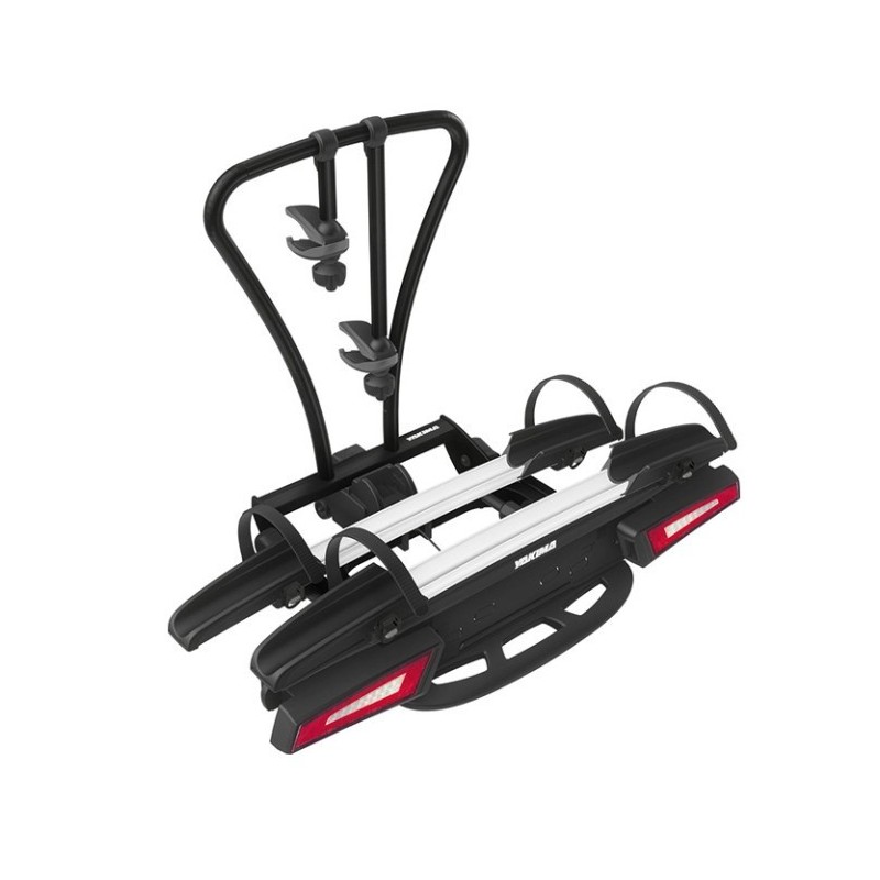 Bagażnik rowerowy na hak holowniczy Yakima JustClick Evo czarny 2 rowery 13 PIN oświetlenie LED ⬅️ sklep DOAN