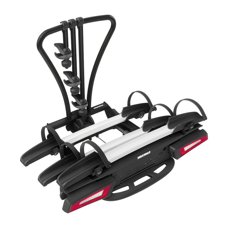 Bagażnik rowerowy na hak holowniczy Yakima JustClick Evo czarny 3 rowery 13 PIN oświetlenie LED ⬅️ sklep DOAN