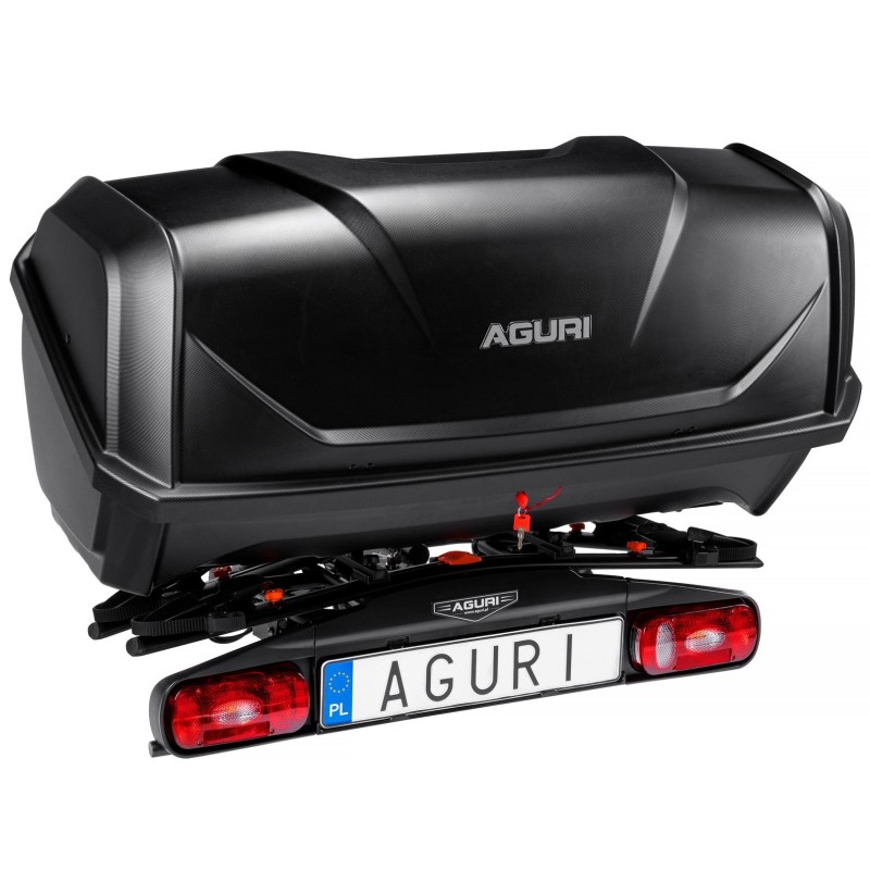 Box na hak Aguri Active Bike 340 litrów ( do montażu wymagana platforma rowerowa na hak ) ⬅️ sklep DOAN