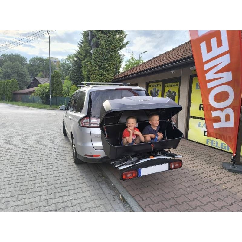 Box na hak Aguri Active Bike 340 litrów ( do montażu wymagana platforma rowerowa na hak ) ⬅️ sklep DOAN