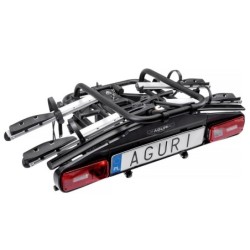 Bagażnik rowerowy na hak holowniczy Aguri Active e-Bike srebrny 2 rowery 13 PIN ⬅️ sklep DOAN
