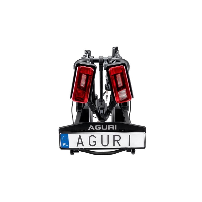 Bagażnik rowerowy na hak holowniczy Aguri Krab srebrny 3 rowery 13 PIN ⬅️ sklep DOAN