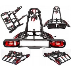 Bagażnik rowerowy na hak holowniczy Carface Quattro czarny 4 rowery 13 PIN ⬅️ sklep DOAN